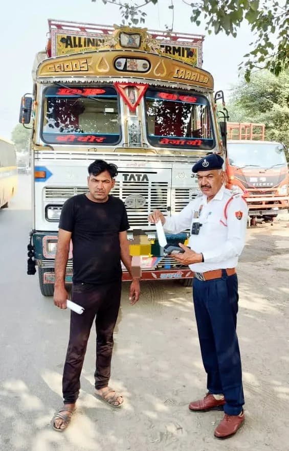 फरीदाबाद : ग्रैप-4 के उल्लंघन पर 68 गाडिय़ों के काटे चालान