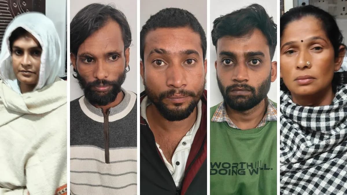 किन्नर काजल हत्याकांड मामले में पांच आरोपित गिरफ्तार