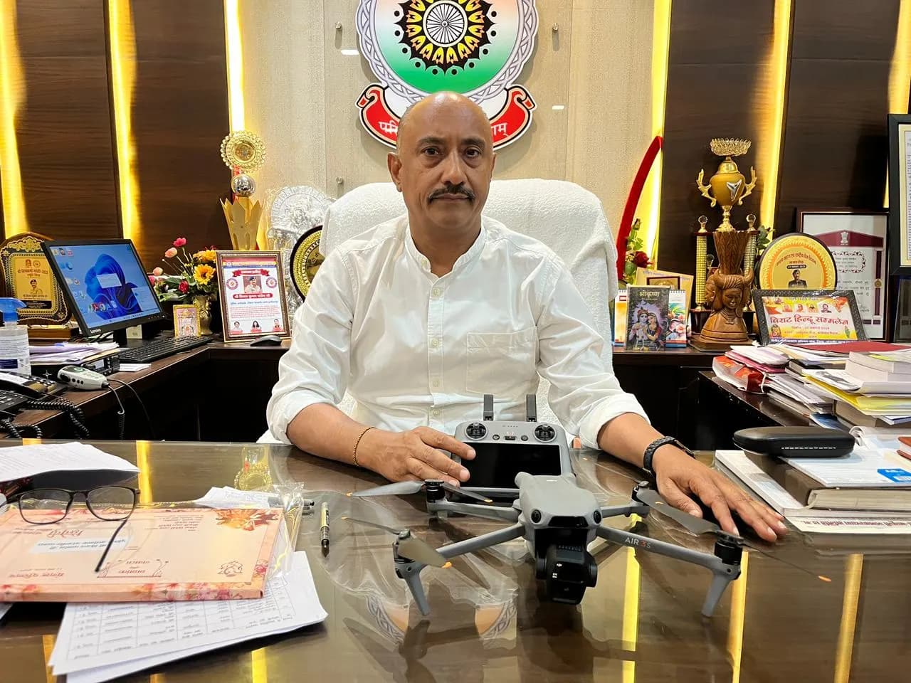होली पर हाईटेक निगरानी: जांजगीर-चांपा पुलिस की ड्रोन से चप्पे-चप्पे पर नजर