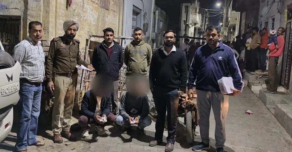 सिरसा: अठारह लाख रुपये की हेरोइन सहित दो तस्कर गिरफ्तार