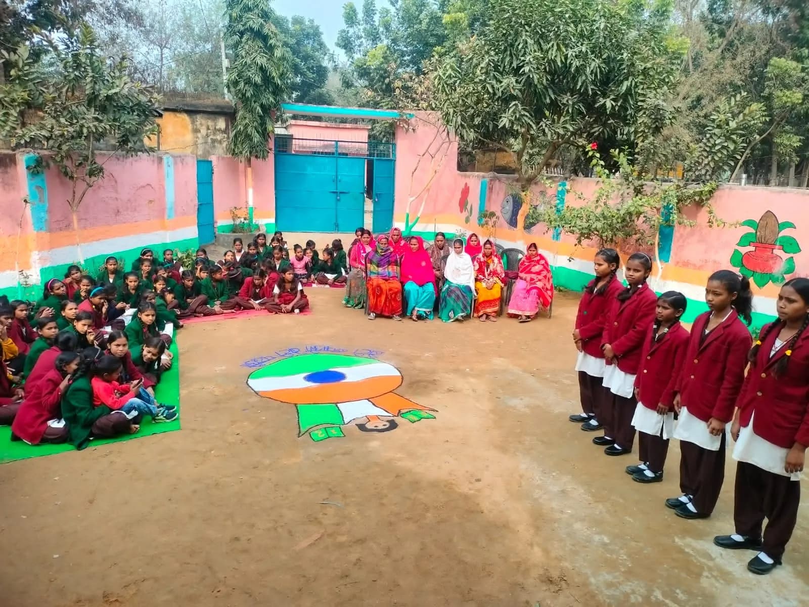 बालिका दिवस पर पहले पढ़ाई फिर विदाई का लिया गया संकल्प