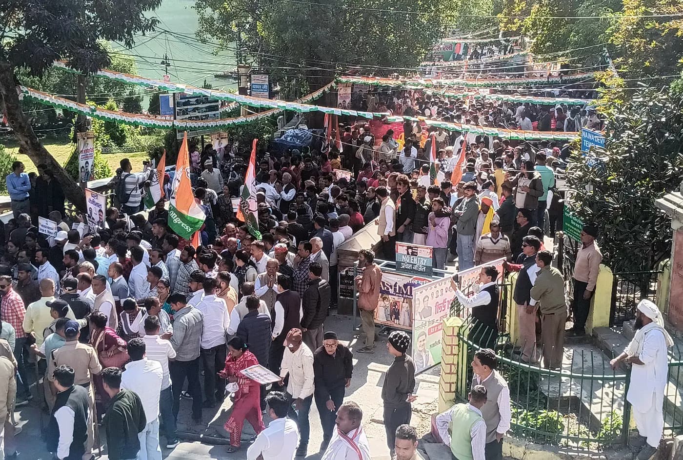 कांग्रेस का नैनीताल में शक्ति प्रदर्शन, बड़े नेताओं ने दिखाया दमखम