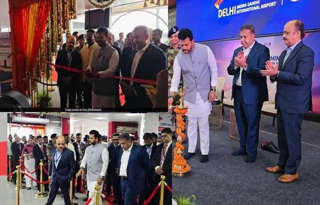 दिल्ली एयरपोर्ट के नवनिर्मित टर्मिनल-2 का नागर विमानन मंत्री ने किया उद्घाटन