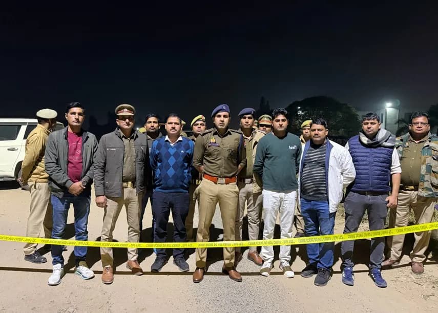 शिक्षक दंपत्ति से लूट करने वाले दो लुटेरे मुठभेड़ में गिरफ्तार