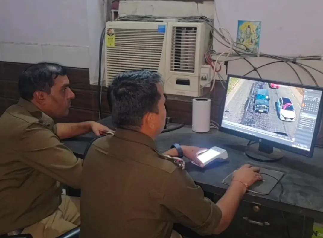 नारसन में बरातियों ने मचाया हुडदंग, 07 वाहनों के ऑनलाइन चालान