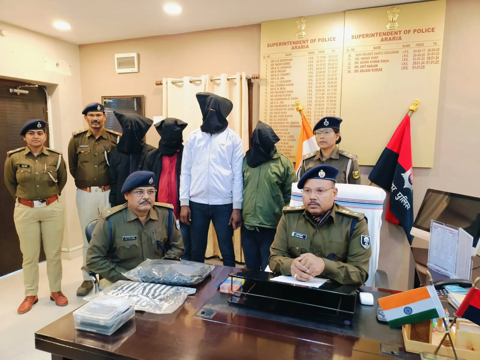 पेट्रोल पंप कर्मी से हुई लूटकांड मामले में चार गिरफ्तार