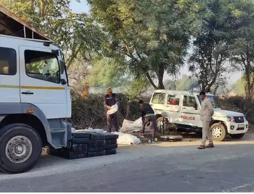 झुंझुनू में पुलिस ने किया साढ़े तीन करोड़ का गांजा जब्त