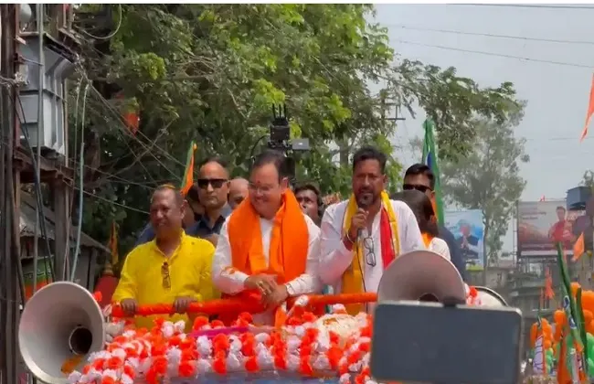 सिलीगुड़ी में राजस्थान के सीएम भजनलाल ने भाजपा प्रत्याशी के समर्थन में किया रोड शो
