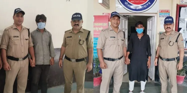 चलती ट्रेन से मोबाइल चोरी का खुलासा, जीआरपी काठगोदाम ने दो आरोपियों को दबोचा