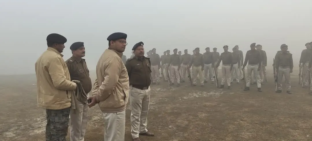 एसपी ने पुलिस लाइन में परेड का किया निरीक्षण,दिए कई आवश्यक निर्देश