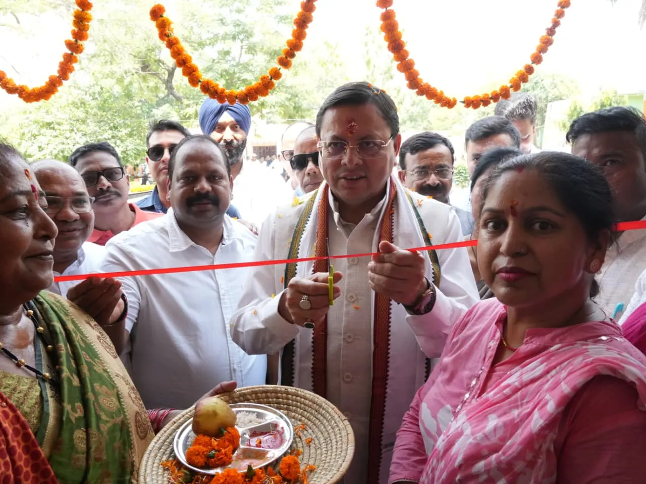 खटीमा में मुख्यमंत्री पुष्कर सिंह धामी ने 89 लाख रुपये की विकास योजनाओं का किया लोकार्पण