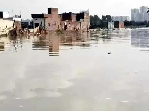 फरीदाबाद में यमुना का जलस्तर बढ़ा, बसंतपुर में जलभराव, खेतों में फसलें बर्बाद