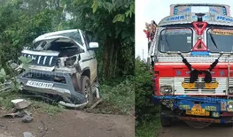 ट्रक ने बोलेरो को मारी टक्कर, एक की मौत, चार गंभीर