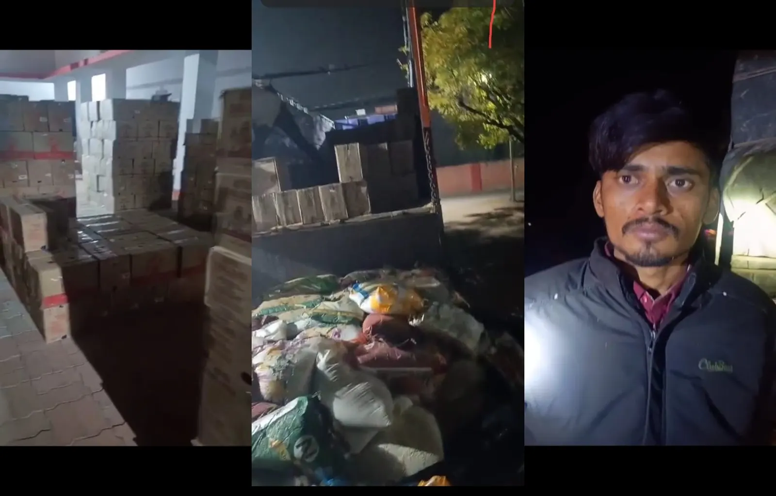 चावल के कट्टों के नीचे दबी मिली 1.5 करोड़ की अवैध शराब