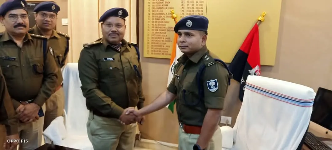 नए एसपी अश्वनी कुमार ने किया पदभार ग्रहण,क्राइम कंट्रोल को बताया प्राथमिकता