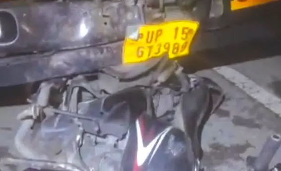 ट्रक की टक्कर से बाइक सवार दंपत्ति की मौत