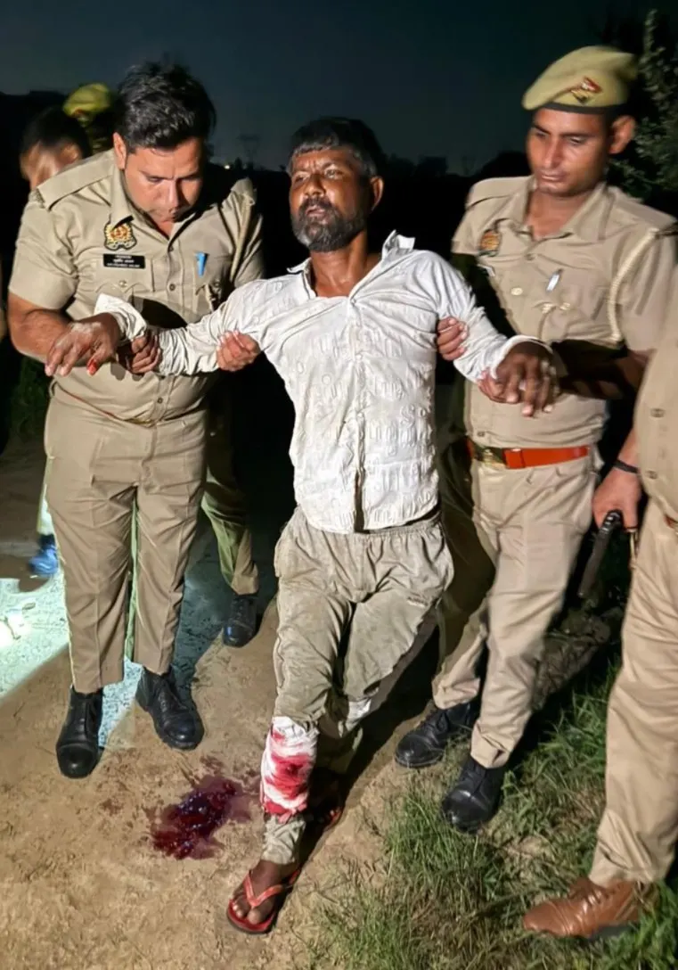 गाजियाबाद में पुलिस मुठभेड़ में बावरिया गिरोह के सदस्य समेत दो बदमाश घायल, गिरफ्तार