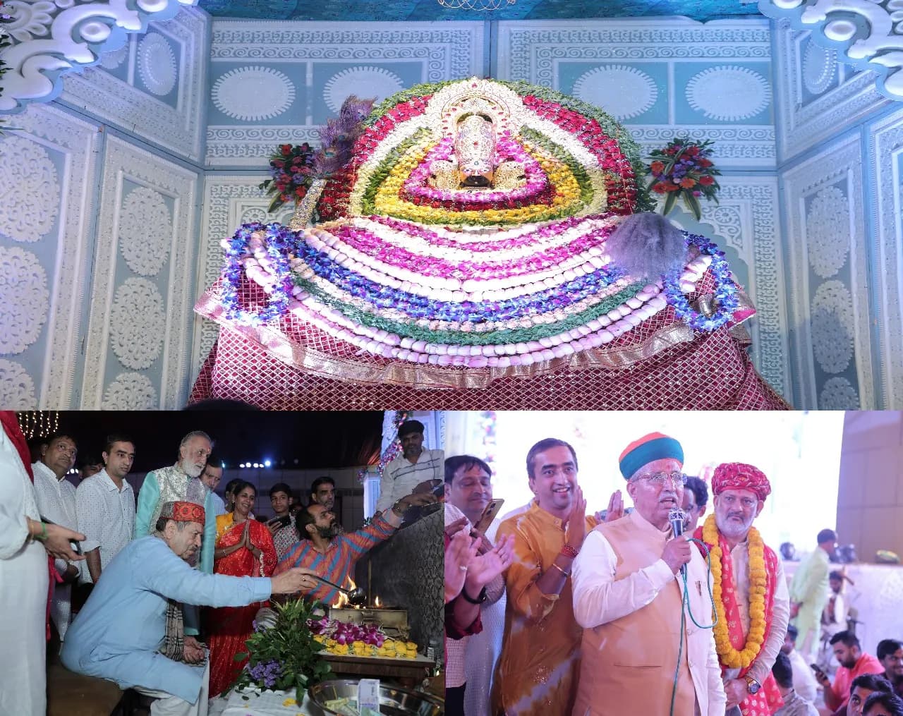 खाटू श्याम बाबा की भजन संध्या में पहुंचे केंद्रीय मंत्री मेघवाल