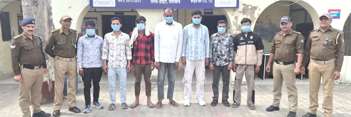 गोवंश के साथ क्रूरता पर सात आराेपित गिरफ्तार
