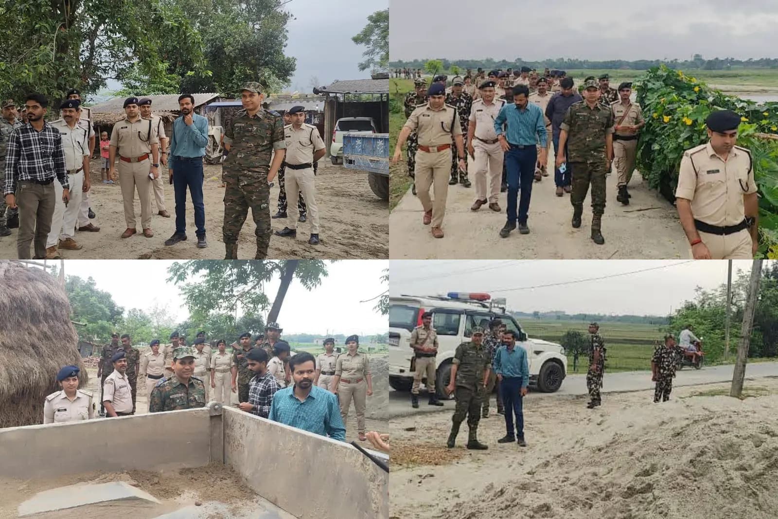 किशनगंज में अवैध खनन के अड्डों पर प्रशासन का बुलडोजर, 70 नावें ध्वस्त