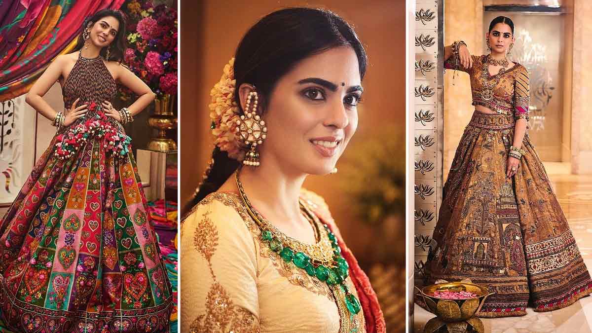 ईशा अंबानी का हर लहंगा लुक है बेमिसाल, देखें तस्वीरें और सस्ते में करें री-क्रिएट