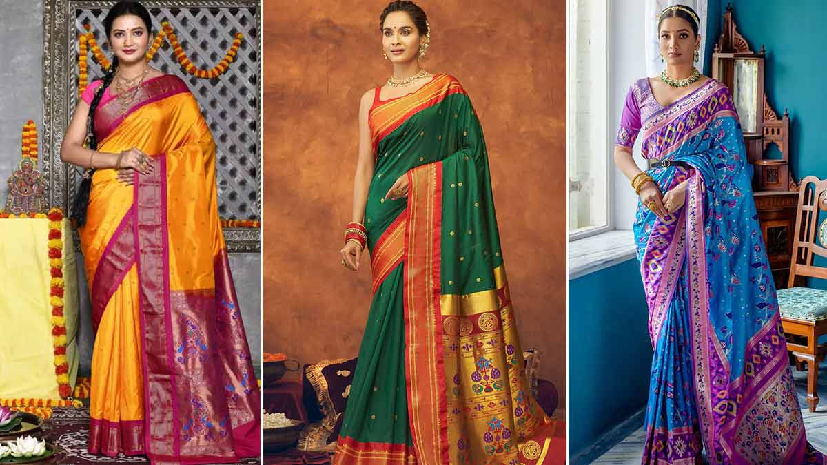 If you want a royal look then wear Paithani silk saree, see new designs.
