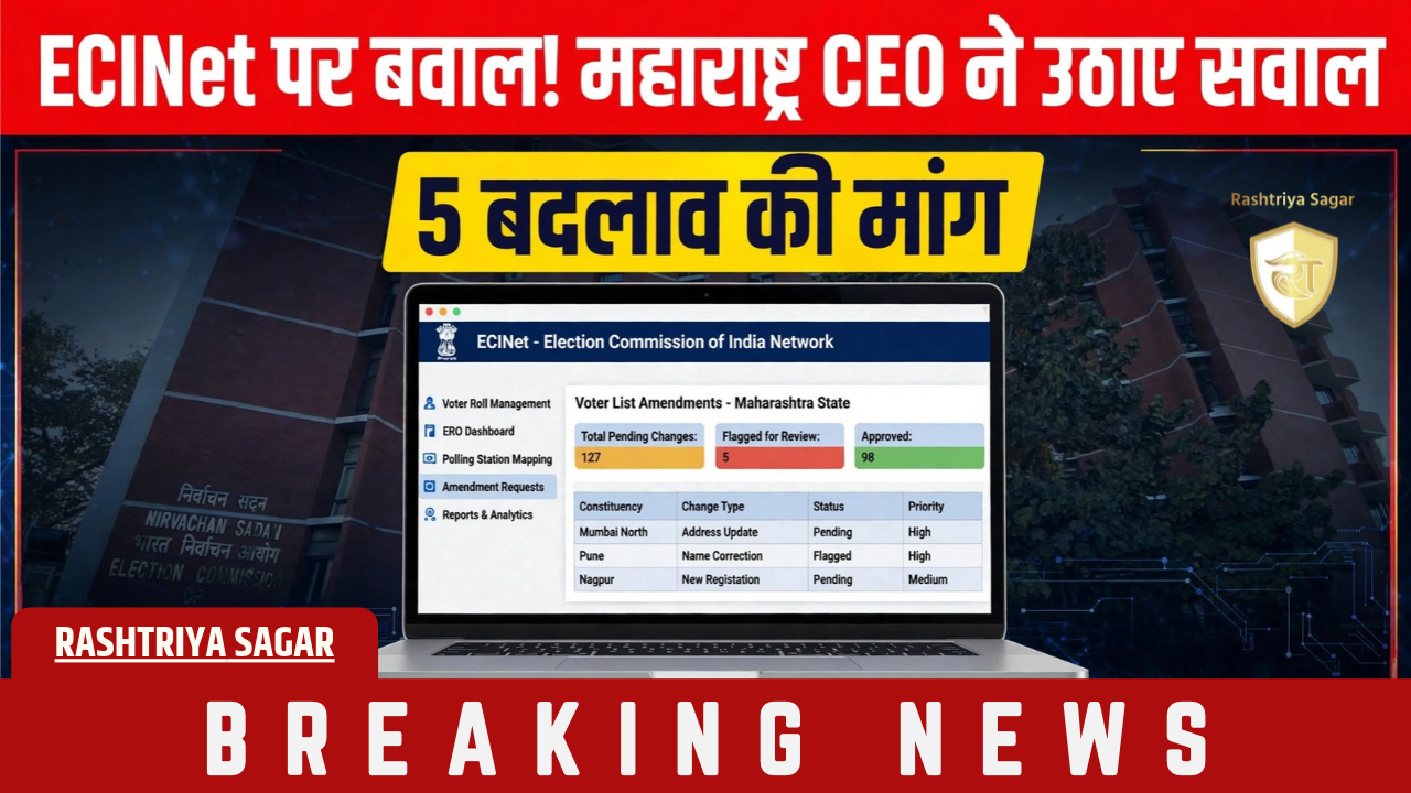 Maharashtra CEO vs ECINet: वोटर लिस्ट विवाद में महाराष्ट्र CEO ने उठाए सवाल, चुनाव आयोग को लिखी चिट्ठी