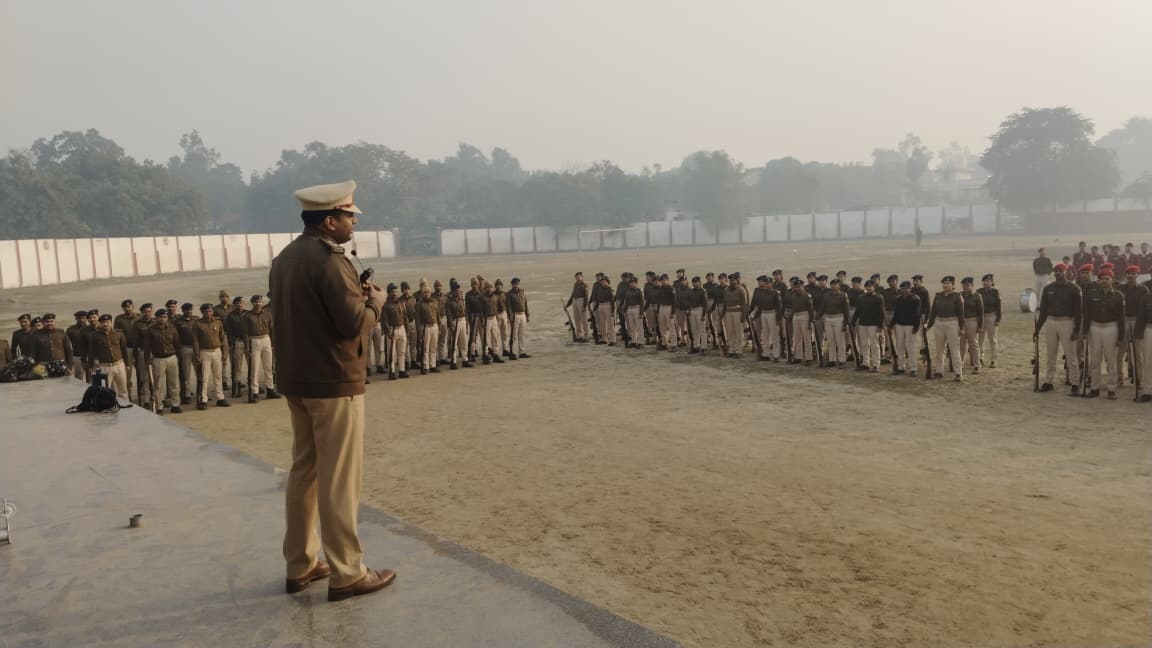 एसएसपी ने ली साप्ताहिक परेड की सलामी