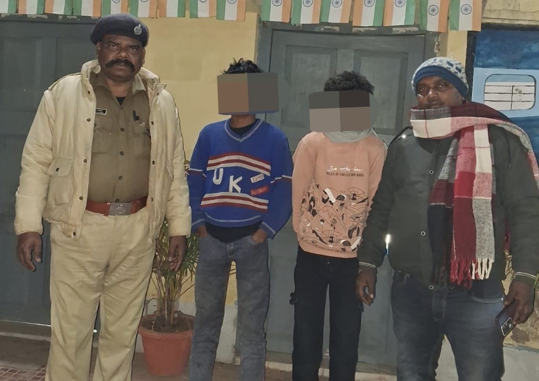 ऑपरेशन नन्हे फरिश्ते के तहत दो नाबालिग बालकों का सुरक्षित संरक्षण
