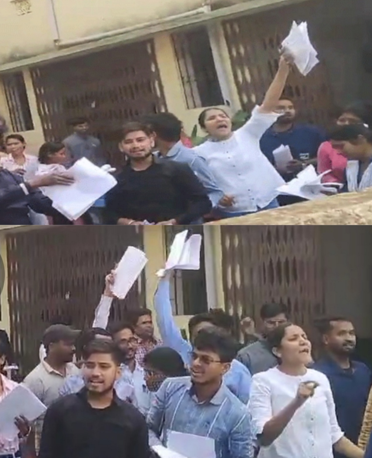 चतरा में जेपीएससी परीक्षा केंद्र पर अभ्यर्थियों का हंगामा, पेपर लीक का आरोप