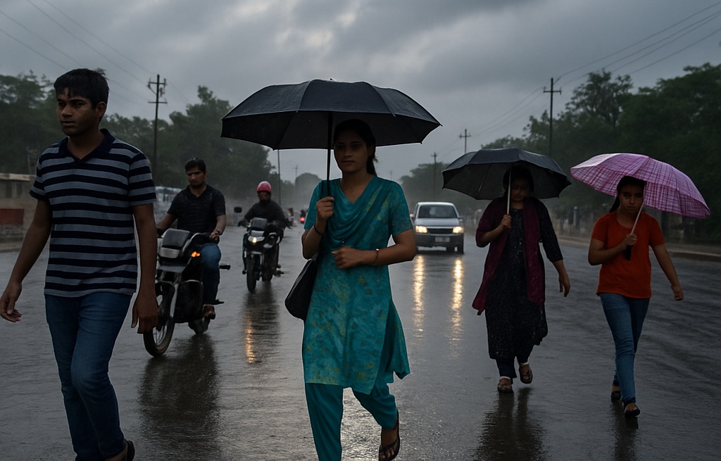 राजस्थान में बारिश का दौर जारी, 30 जिलों में येलो अलर्ट