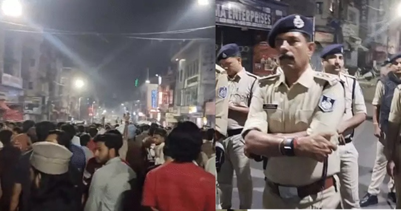 भोपाल में मुस्लिम युवक से मारपीट के विरोध में रातभर मचा बवाल, भीड़ ने किया पथराव, पुलिस ने छोड़े आंसू गैस के गोले