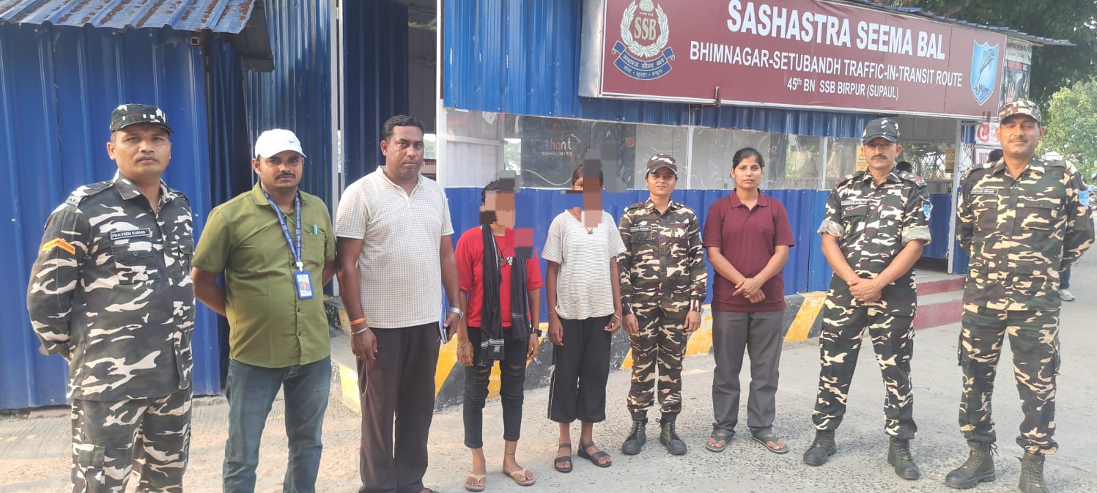 भीमनगर सीमा पर मानव तस्करी का प्रयास विफल, नाबालिग लड़की को सुरक्षित बचाया