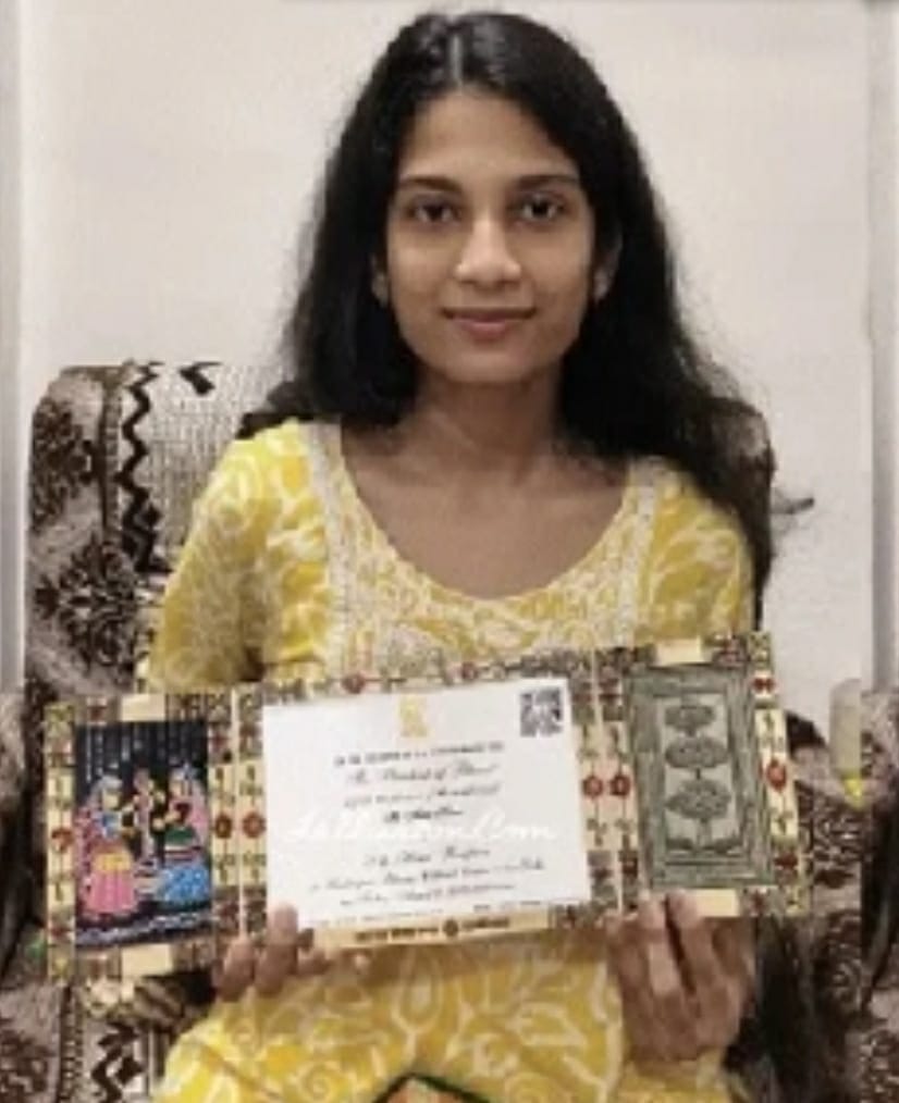 छत्तीसगढ़ की अस्मि खरे को राष्ट्रपति ने 'एट होम' रिसेप्शन में शामिल होने किया आमंत्रित