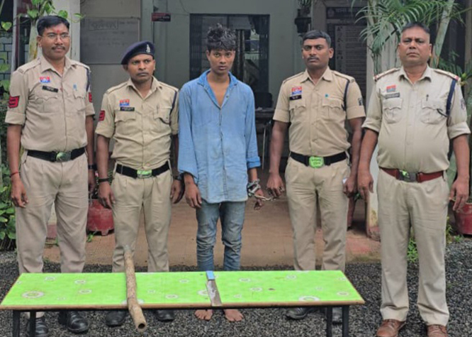 चाकू के बल पर लोगों को धमकाने वाला आरोपी गिरफ्तार
