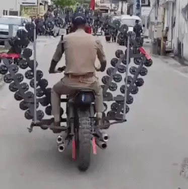 फरीदाबाद : बाइक में लगाए 500 हॉर्न, उत्तराखंड पुलिस ने काटा चालान
