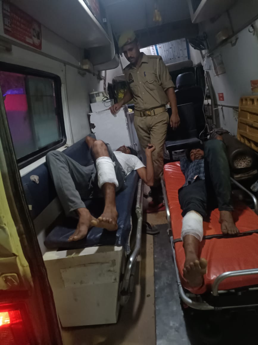 पुलिस मुठभेड़ में तीन गौ तस्कर गिरफ्तार,