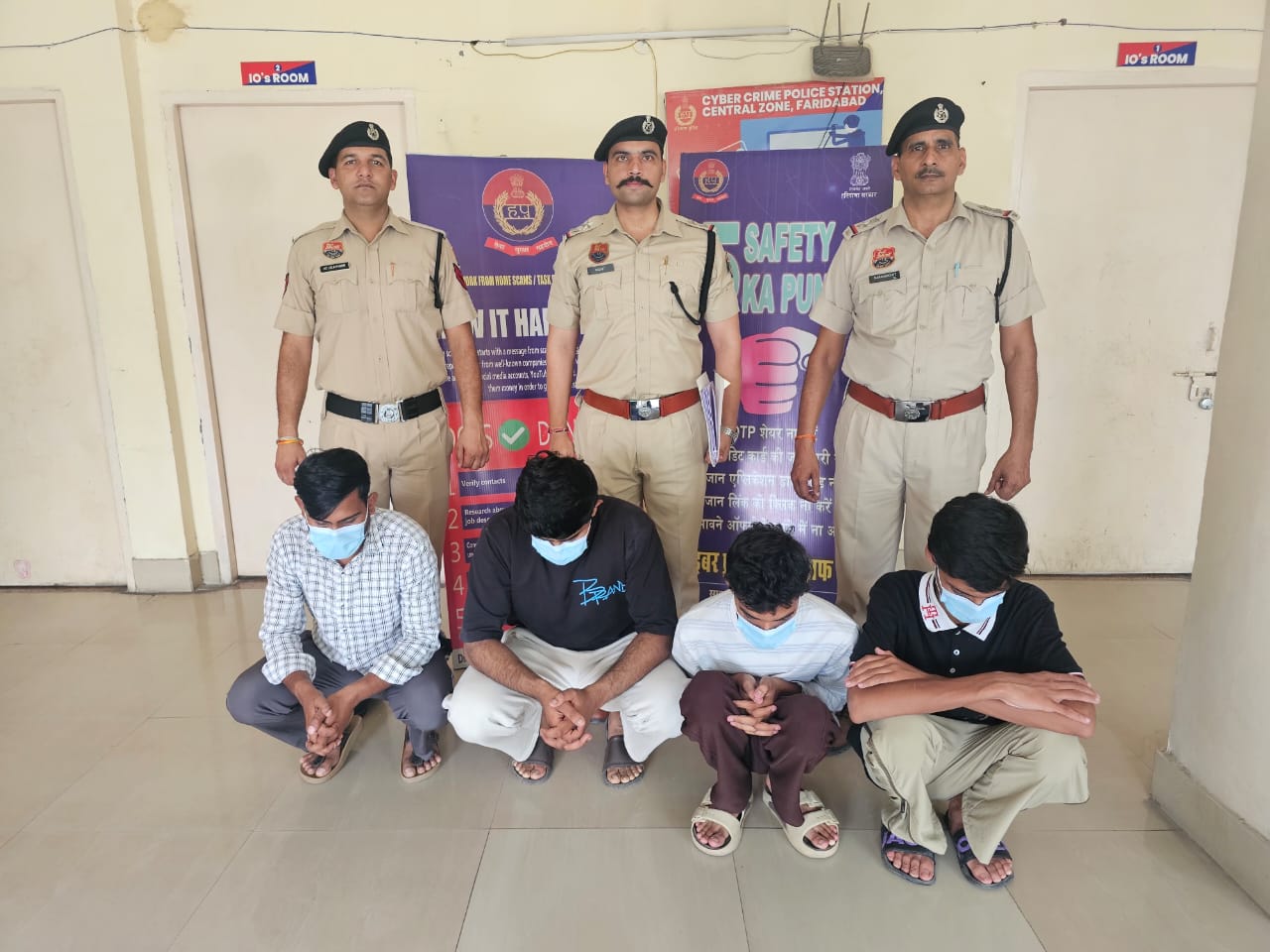 प्री-पेड टेलीग्राम टास्क के नाम पर ठगी का खुलासा, छह दबोचे