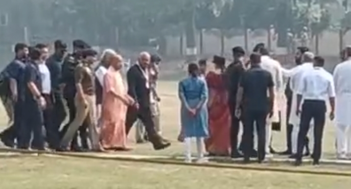 संघ की समन्वय बैठक में शामिल होने कानपुर पहुंचे मुख्यमंत्री योगी आदित्यनाथ