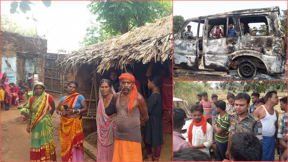 स्कॉर्पियो में लगी आग, चालक की मौत