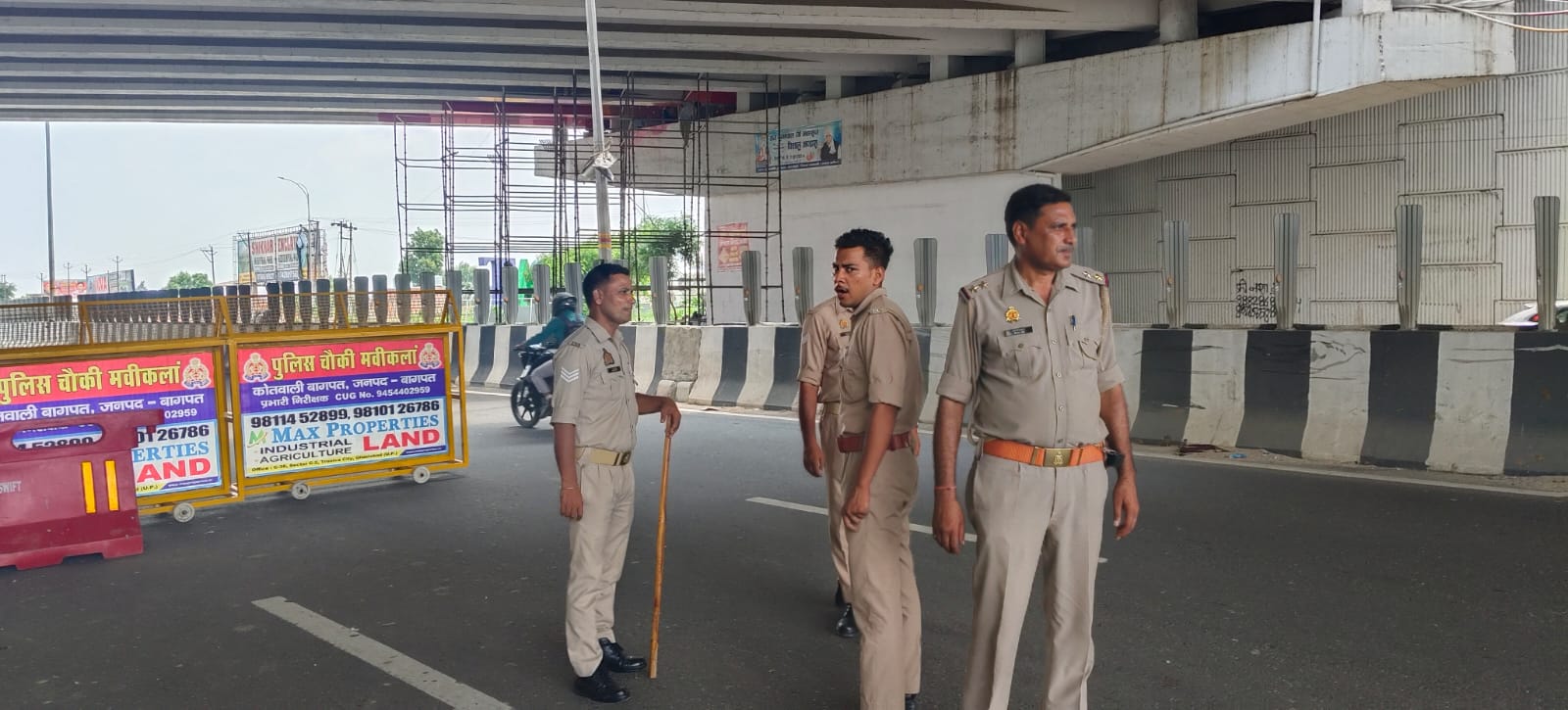 प्रोटेस्ट को लेकर सुरक्षा कड़ी, बागपत में वाहनों की जांच तेज