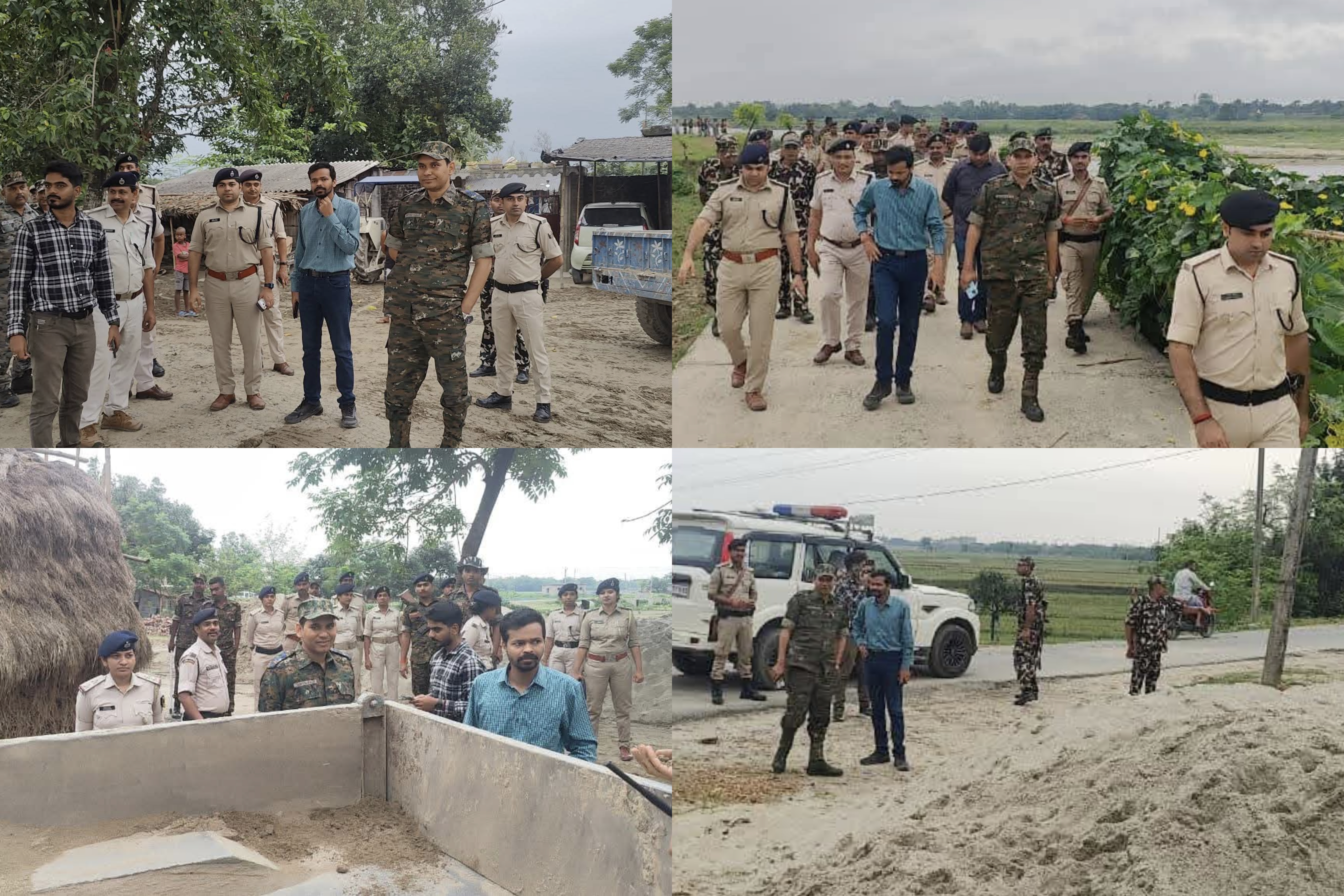 किशनगंज में अवैध खनन के अड्डों पर प्रशासन का बुलडोजर, 70 नावें ध्वस्त